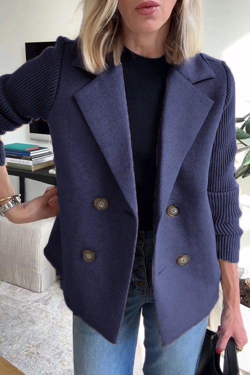 Céline™ | Tailored Knit Blazer Coat