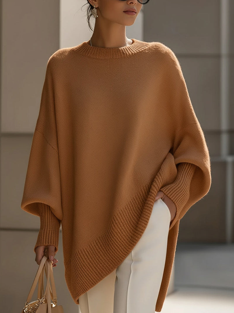 Kimia - Oversized Round Neck Knitted Sweater