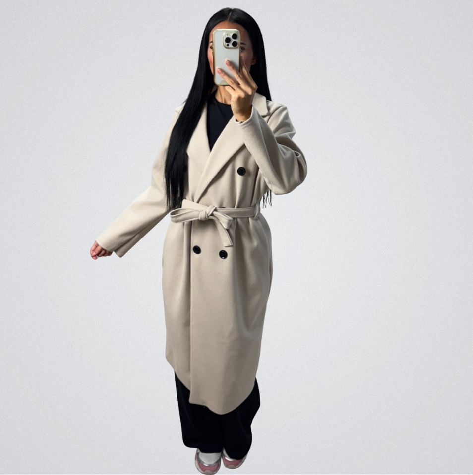 Maison™ | Long Coat with Belt and Pockets