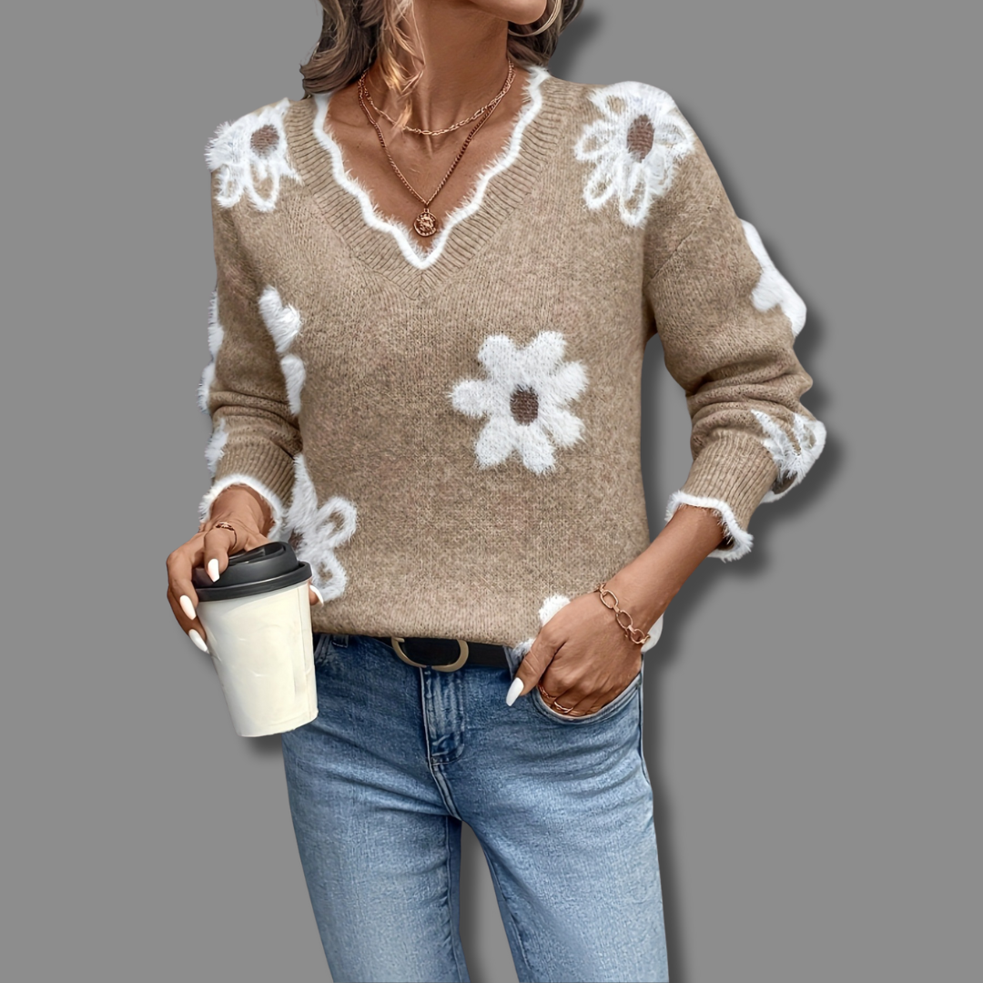 Elara™ | Gentle Bloom Sweater