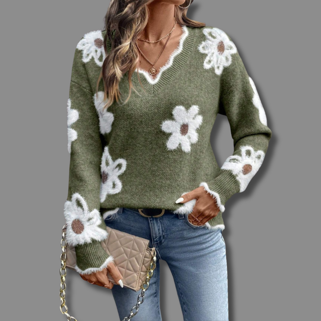 Elara™ | Gentle Bloom Sweater