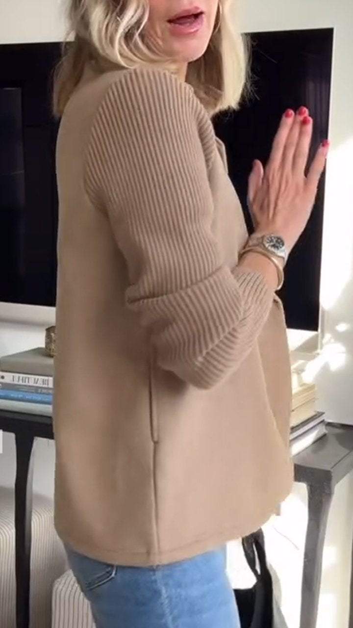 Céline™ | Tailored Knit Blazer Coat