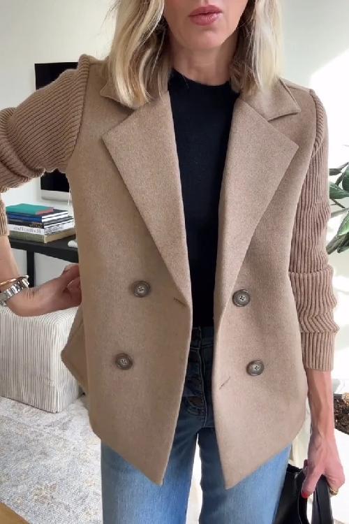 Céline™ | Tailored Knit Blazer Coat