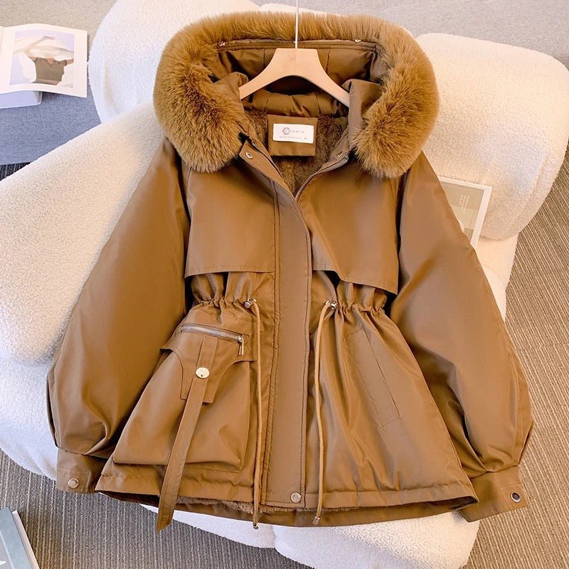 Amity™ | Elegant Winter Down Jacket with Fur