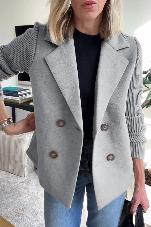 Céline™ | Tailored Knit Blazer Coat