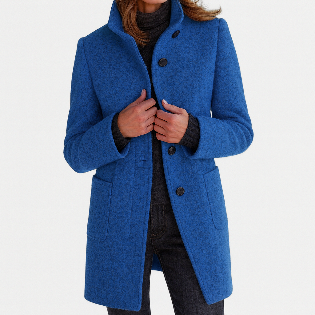 Isaline™ | High-Neck Wool Coat