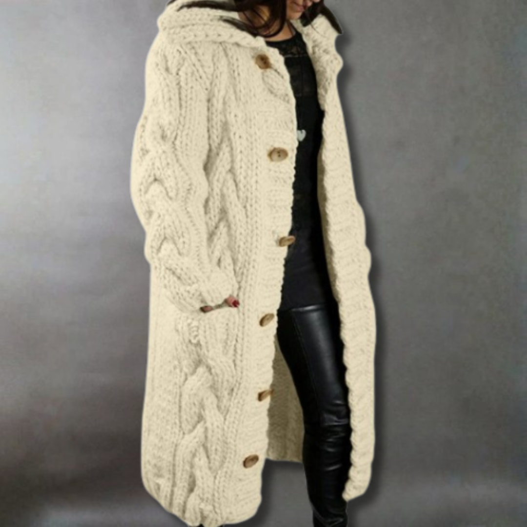 Elodie™ | Soft Cable Knit Coat