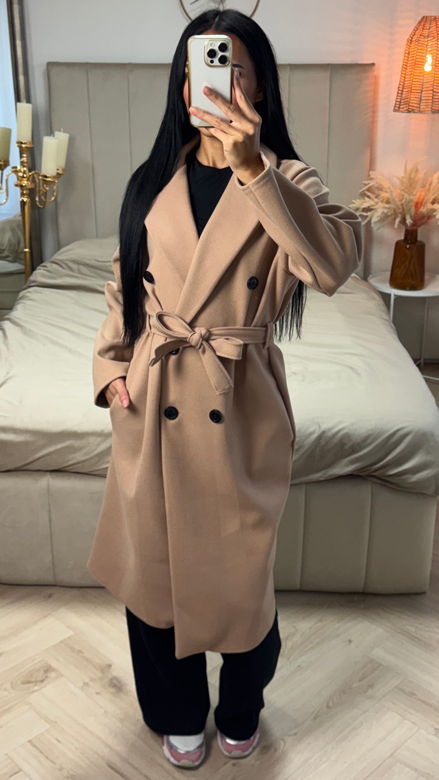 Maison™ | Long Coat with Belt and Pockets