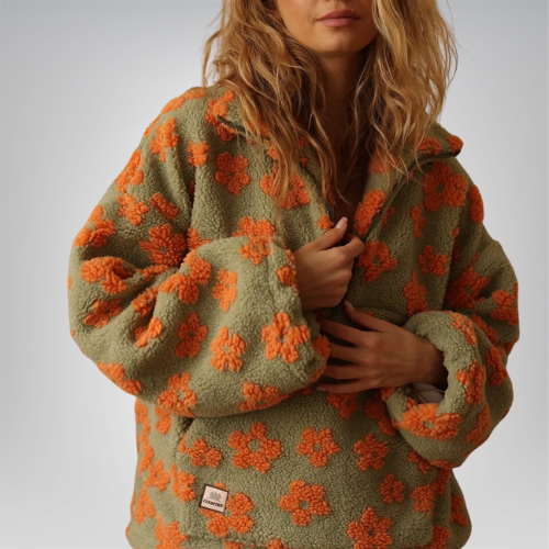 Amara™ | Cozy Floral Fleece Jacket