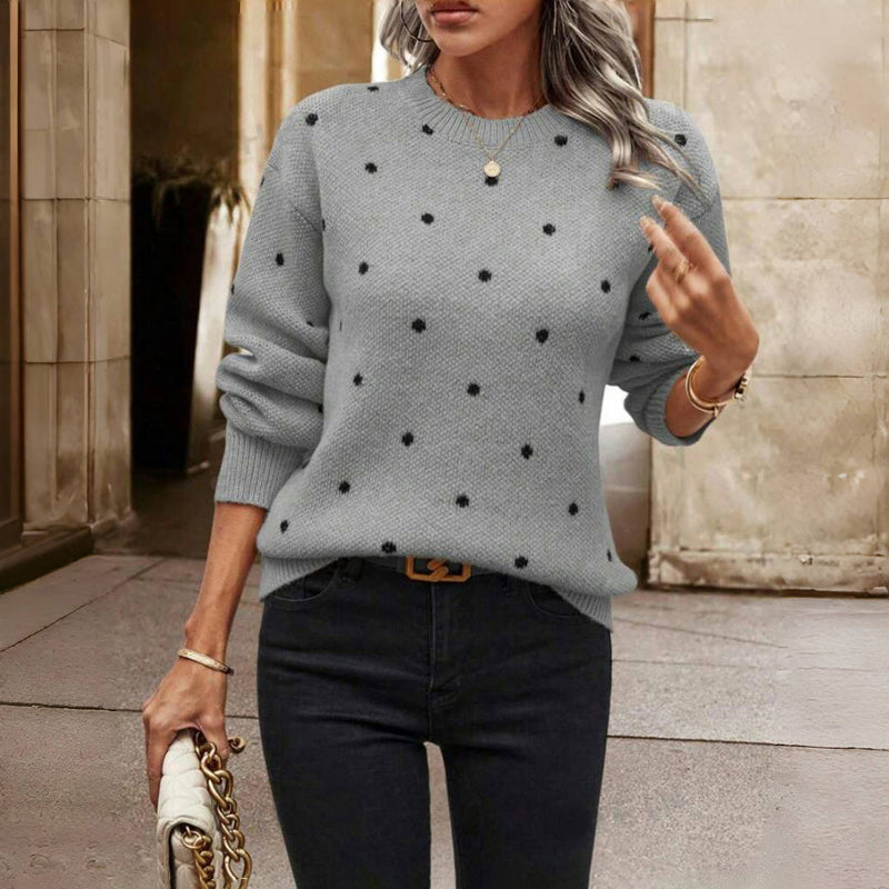 Lilah | Knitted Sweater with Dots
