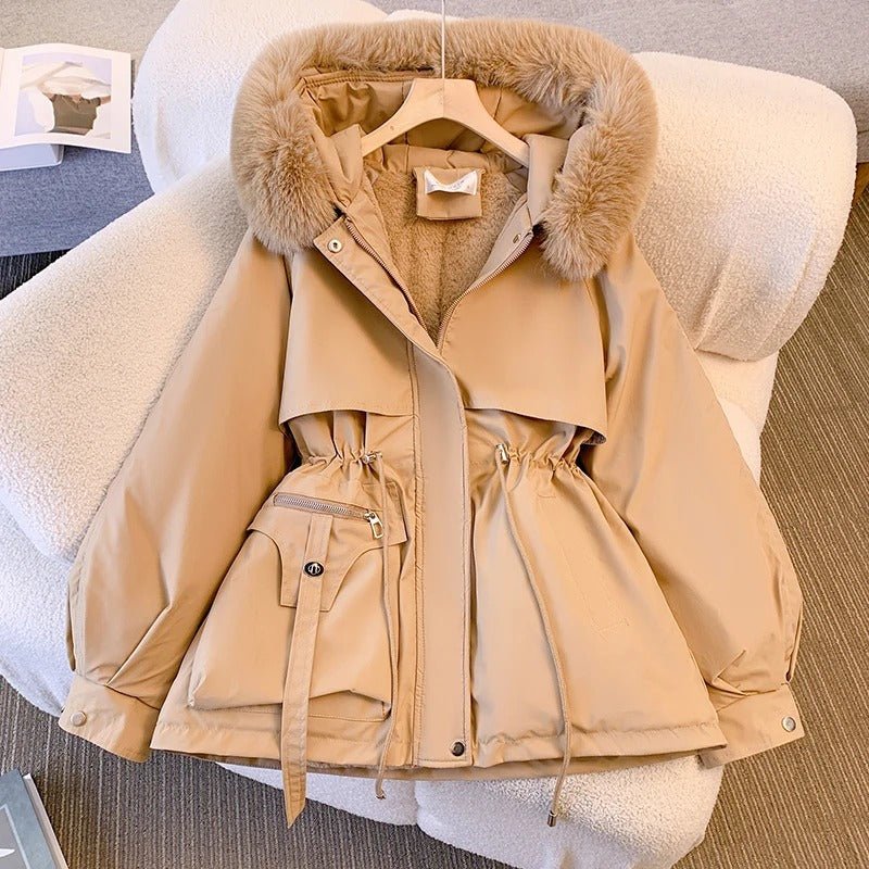 Amity™ | Elegant Winter Down Jacket with Fur